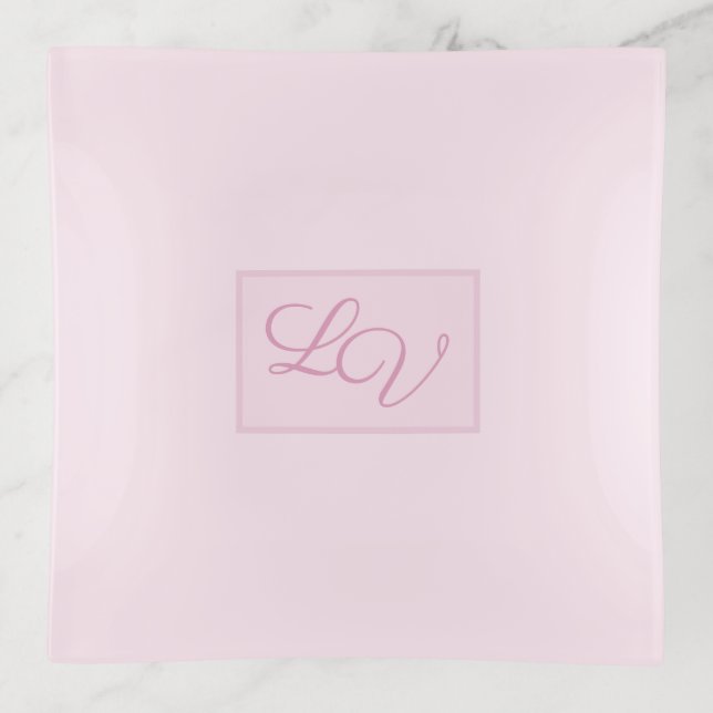 Pretty Soft Pink and Blush Trinket Tray (Front)