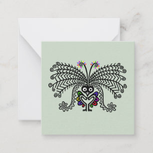 Pretty songbird -LyreBIRD - note card