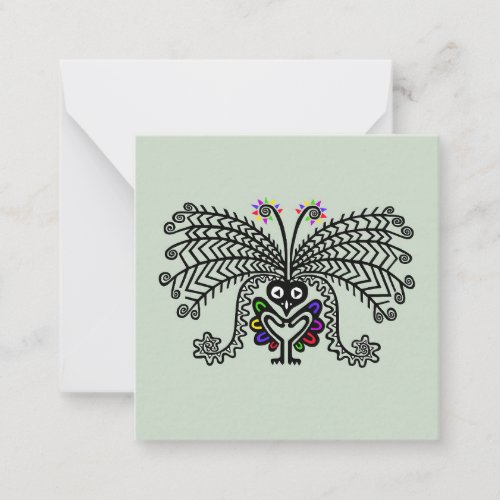 Pretty songbird _LyreBIRD _ note card