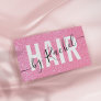 Pretty Sparkly Pink Glitter Typography Hairstylist Business Card