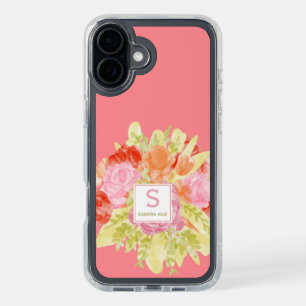 Pretty Spring Danish Pastel Floral Watercolor Art iPhone 16 Plus Case