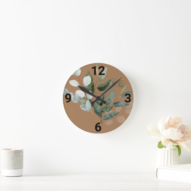PRETTY SPRING DELIGHT NEUTRAL WALL CLOCK (Home)