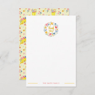 Pretty Spring Floral Baby Shower Thank You Card –
