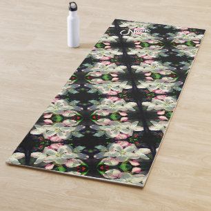 Pretty Spring Flower Blossoms Personalized Yoga Mat