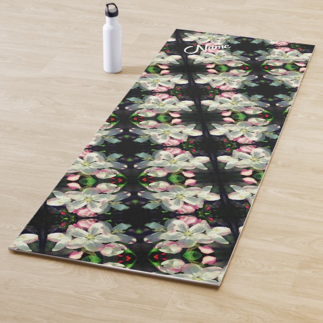Pretty Spring Flower Blossoms Personalized  Yoga Mat (In Situ)