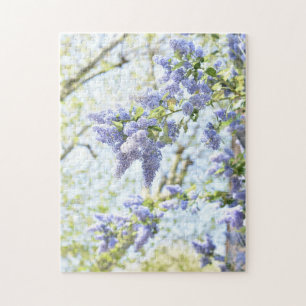 Pretty Spring Flowers Purple Flowering Tree Nature Jigsaw Puzzle
