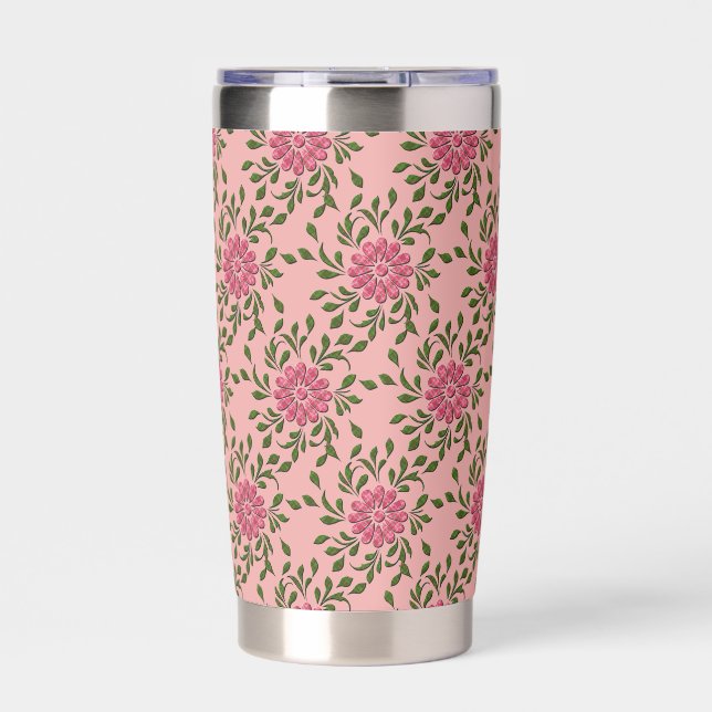 Pretty Spring Garden water bottle Insulated Tumbler (Front)