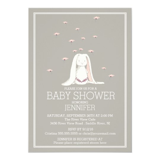 Bunny Baby Shower Invitations 9