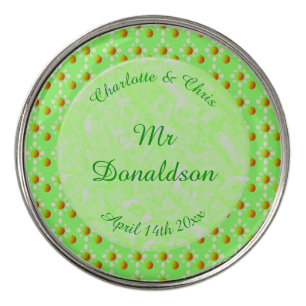 Pretty Spring Wedding Apple blossom and Apples Divot Tool