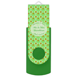 Pretty Spring Wedding Apple blossom and Apples Flash Drive