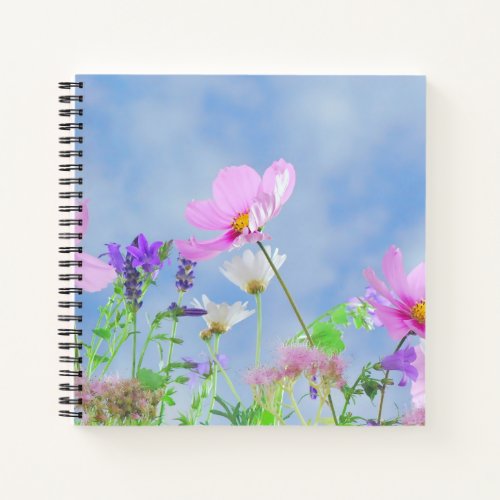 Pretty Spring Wild Flowers Notebook