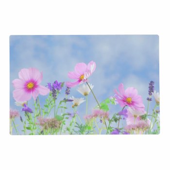 Pretty Spring Wild Flowers Placemat by MissMatching at Zazzle