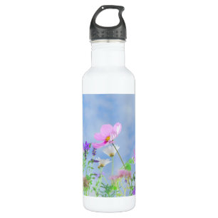 Pretty Spring Wild Flowers Stainless Steel Water Bottle