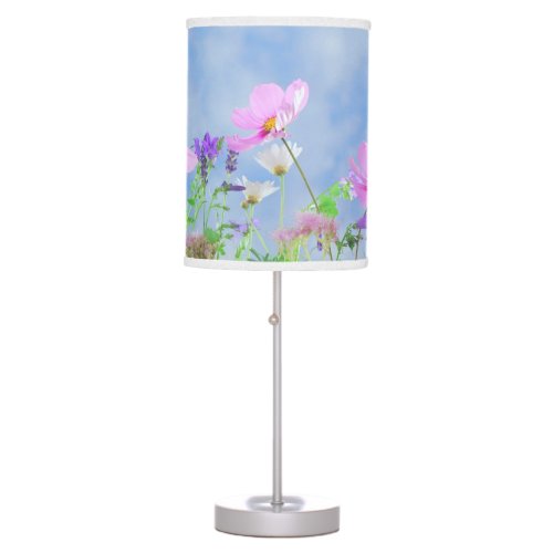 Pretty Spring Wild Flowers Table Lamp