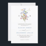 Pretty Spring Wildflower Meadow Garden Wedding   Invitation<br><div class="desc">Capture the beauty of nature on your special day with our exquisite wildflower watercolor wedding invitations. Elegant, unique, and blooming with love. Use the text fields to personalize the card with your own wording and details. If you want to change the font style, color or text placement, simply click the...</div>