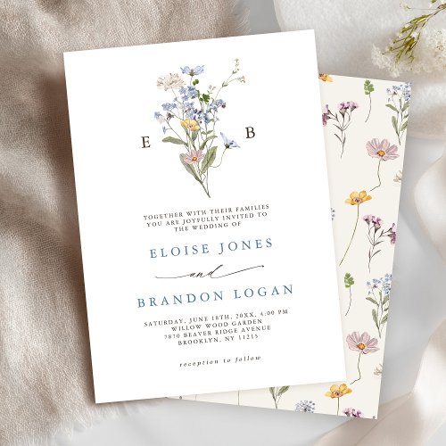 Pretty Spring Wildflower Meadow Garden Wedding  