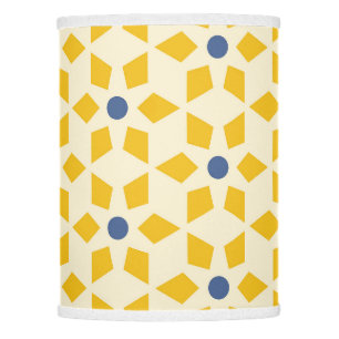Pretty Starburst Pattern in Yellow & Blue Lamp Shade