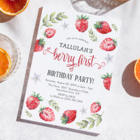 Pretty Strawberry 'Berry First' | 1st Birthday