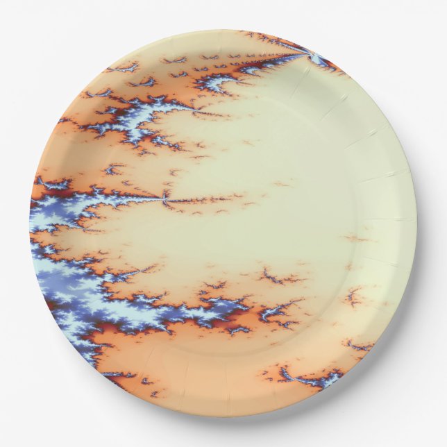 PRETTY STREAM WATER PAPER PLATES (Front)