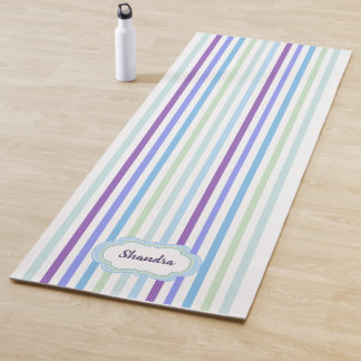 Pretty Striped Yoga Mat