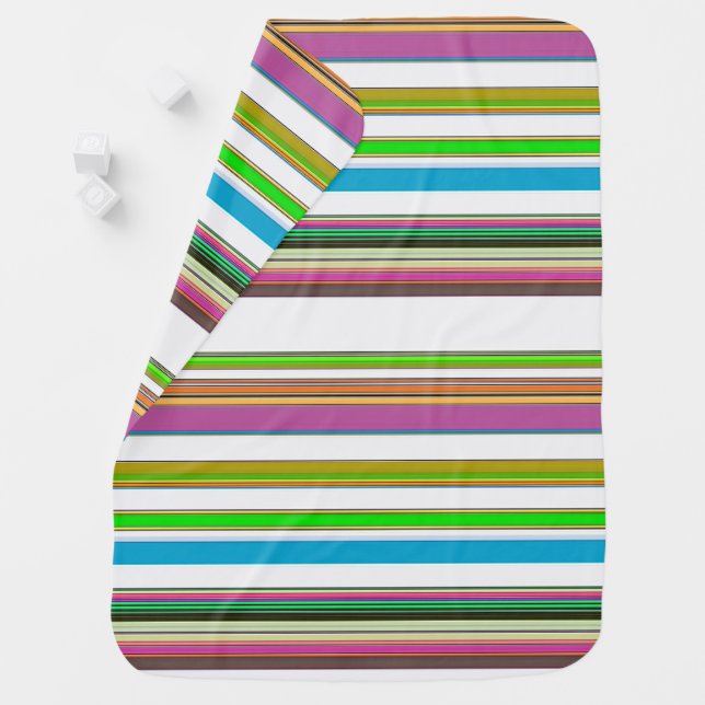 PRETTY STRIPES BABY BLANKET (In Situ)