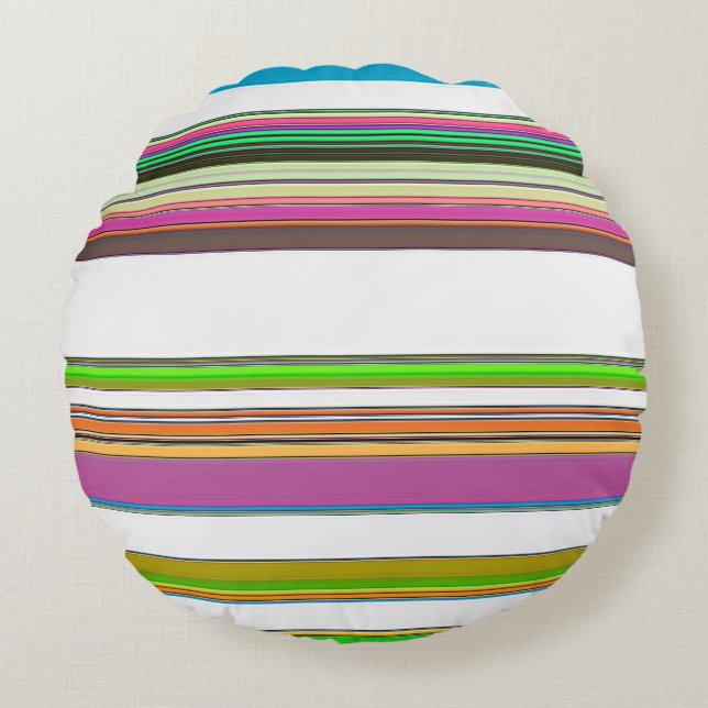 PRETTY STRIPES ROUND PILLOW (Front)