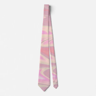 Pretty stylish modern elegant pink marble  neck ti tie