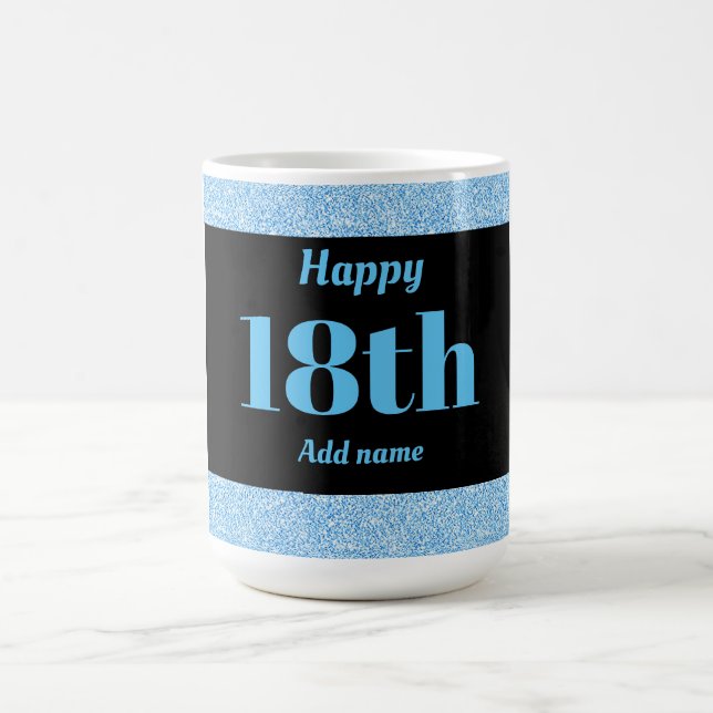 Pretty stylish personalised birthday mug gift 18th (Center)