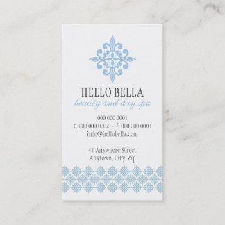 PRETTY STYLISH simple modern motif pale baby blue Business Card
