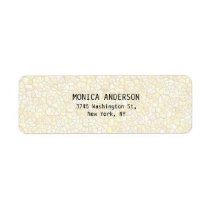 Pretty Stylish Stone Wall Pattern Plain Modern Label