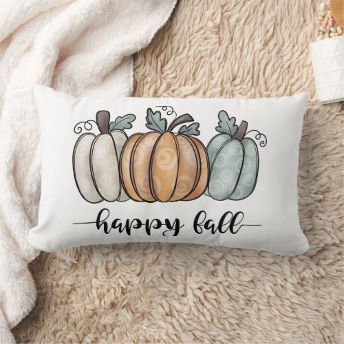 Pretty Sublimination Fall  Lumbar Pillow