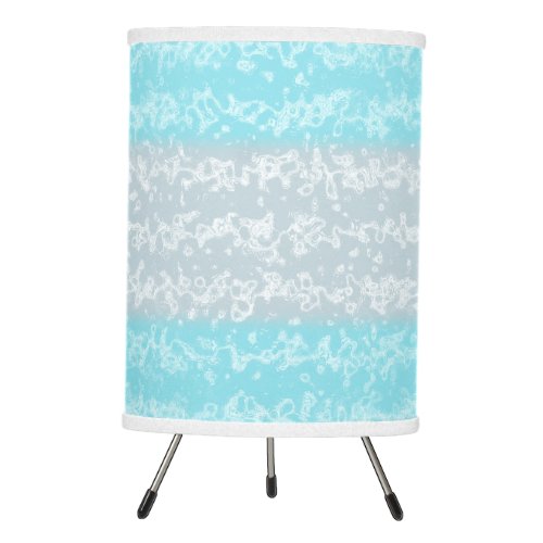 Pretty Summer Beach House Blue Ocean Ombre Seaside Tripod Lamp