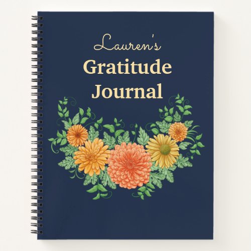 Pretty Summer Flowers Gratitude Journal