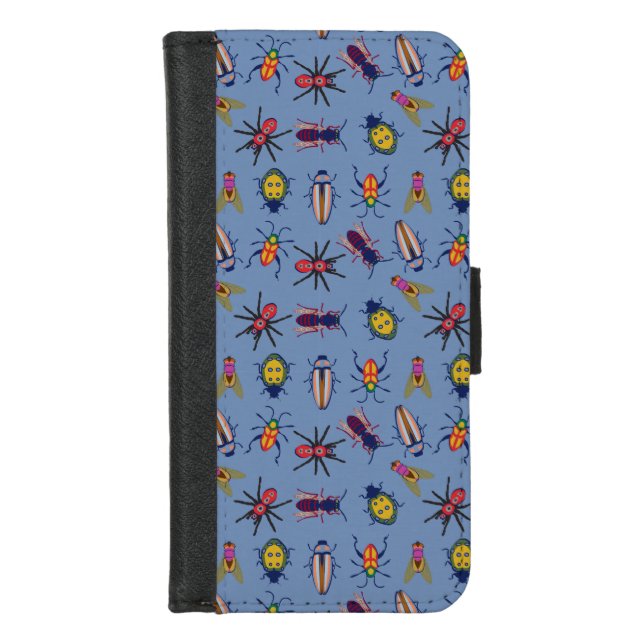Pretty Summer Pattern iPhone Wallet Case (Front)