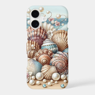 PRETTY SUMMER SEASHELLS AND PEARLS iPhone 17 CASE
