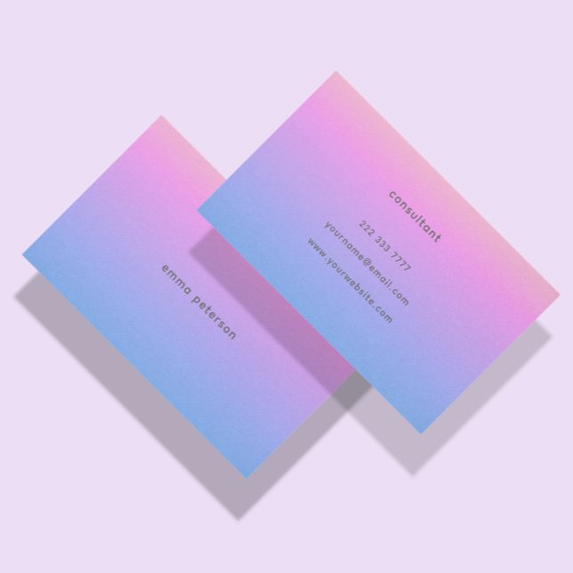 Pretty Summer Sunset Gradient Business Card (Creator Uploaded)