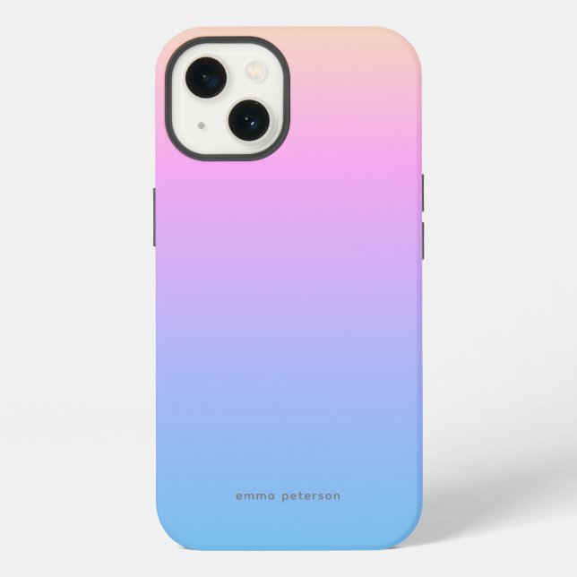 Pretty Summer Sunset Gradient Iphone Case (Back)