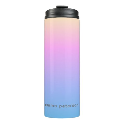 Pretty Summer Sunset Gradient Thermal Tumbler