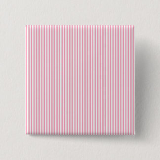 Pretty Summer Time Bubble Gum Pink Striped Pattern Pinback Button