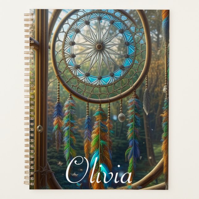 Pretty Suncatcher Dreamcatcher Personalized Planner (Front)