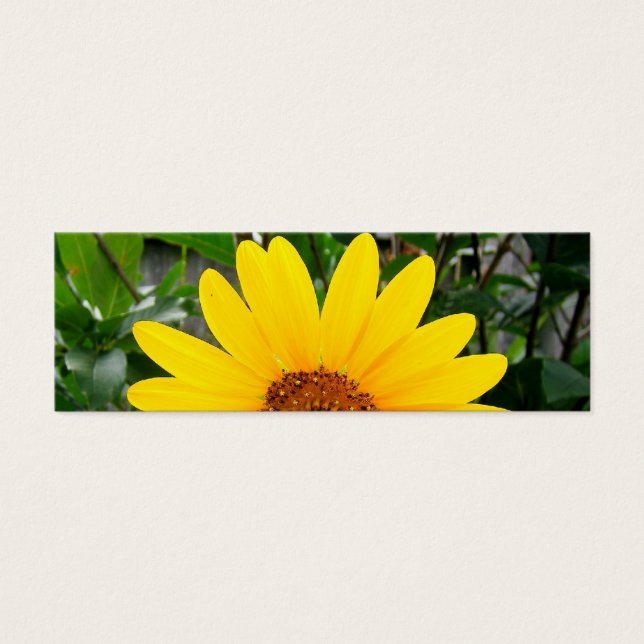 Pretty Sunflower Bookmark (Front)