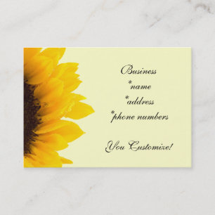 Pretty Sunflower Business Cards