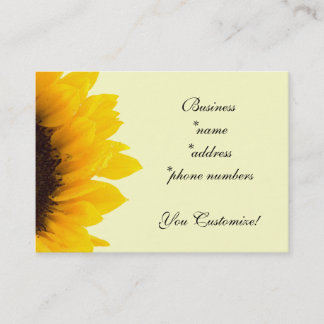 Pretty Sunflower Business Cards