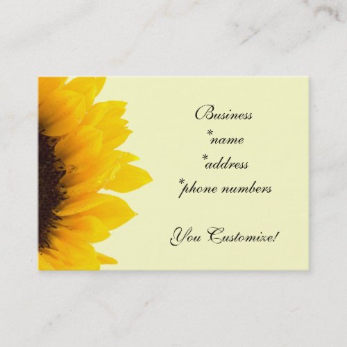 Pretty Sunflower Business Cards