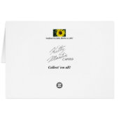 Pretty Sunflower Cards (Back Horizontal)