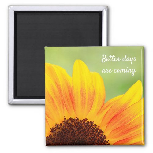 Pretty Sunflower Encouragement Magnet