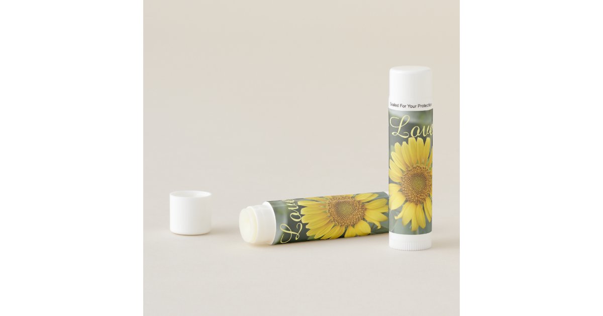 Pretty Sunflower Lip Balm Zazzle