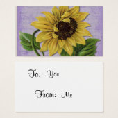 Pretty Sunflower On Sheet Music (Front & Back)