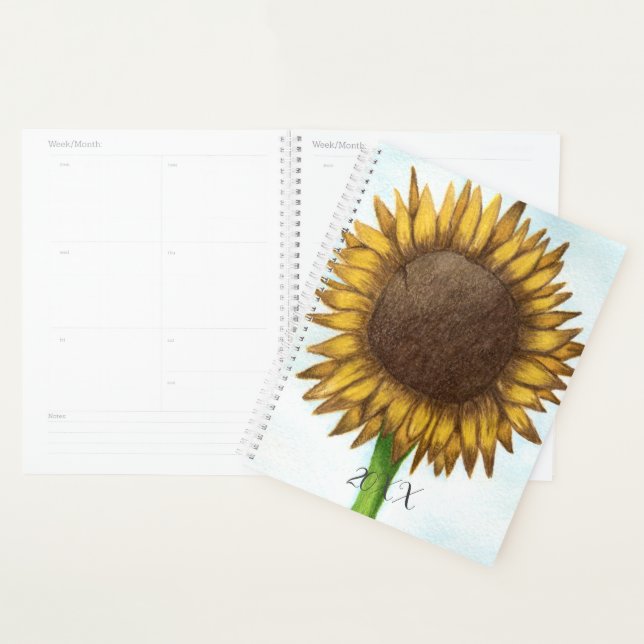 Pretty Sunflower Planner (Display)