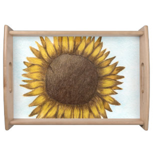 Pretty Sunflower Serving Tray